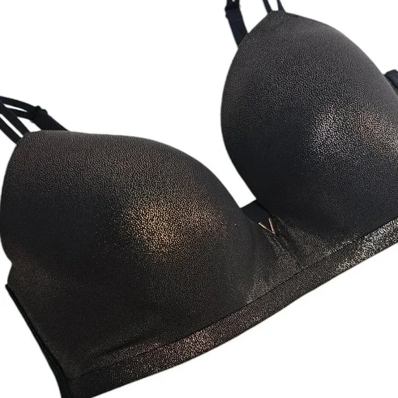 Victoria's Secret Black Shimmery Push-Up Bra - Picture 5 of 6